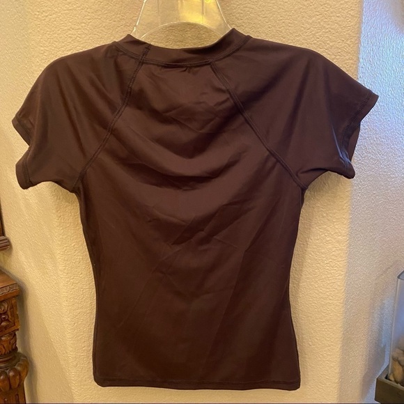 NWT~Vintage ROXY Girls Brown Rash Guard SPF 30- M/L - Picture 4 of 6